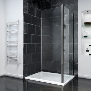 Боковая панель Veconi KP-14GM, 1000x1950, Оружейная сталь, стекло прозрачное